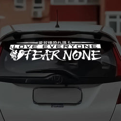 Love Everyone JDM Car Stickers for Drift Stance Anime Sticker Dream Build Escape After The File Glass Decoration Vinyl Decals (ONLINE ORDER ONLY)