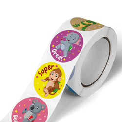 100-500pcs New Reward Sticker Teacher Child Classic Cute Decor Sticker For School Class Kids Student 1 Inch Round Stickers (ONLINE ORDER ONLY)