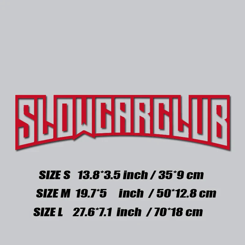 JDM decal"SLOW CAR CLUB",creative&fashion high quality sticker for cars trucks !For a Unique look (ONLINE ORDER ONLY)