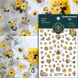 Charming Sunflower Rabbit Pumpkin Squirrel Pinecone Deciduous Produce Good Harvests Cookie Nail Art Sticker Decoration Decals (ONLINE ORDER ONLY)