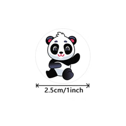 100-500pcs Cute Panda Animals Stickers for Kids School Encouragement Students Games Toy Reward Labels Stationery Stickers (ONLINE ORDER ONLY)