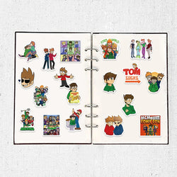 52pcs Eddsworld Cartoon Cute Stickers Vinyl Waterproof Decals For Laptop Luggage Skateboard DIY Kids Toys Sticker (Online Order Only)
