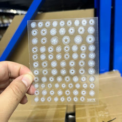 6Pcs 5D Heart Nail Stickers Self-Adhesive Frosted Design DIY Manicure Decors for Women Frosted Nail Decals %Valentine's Day #NK* (ONLINE ORDER ONLY)