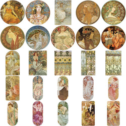 10/27/54pcs Retro literary figures Stickers Decals Cartoon Graffiti DIY  Notebook Luggage Wall Decoration PVC Sticker (ONLINE ORDER ONLY)