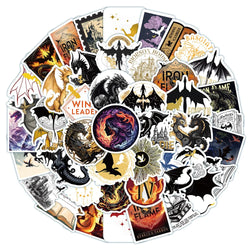 Iron Flame Anime Stickers Fantasy Decals Skateboard Fridge Guitar DIY Graffiti Cartoon (Online Order Only)
