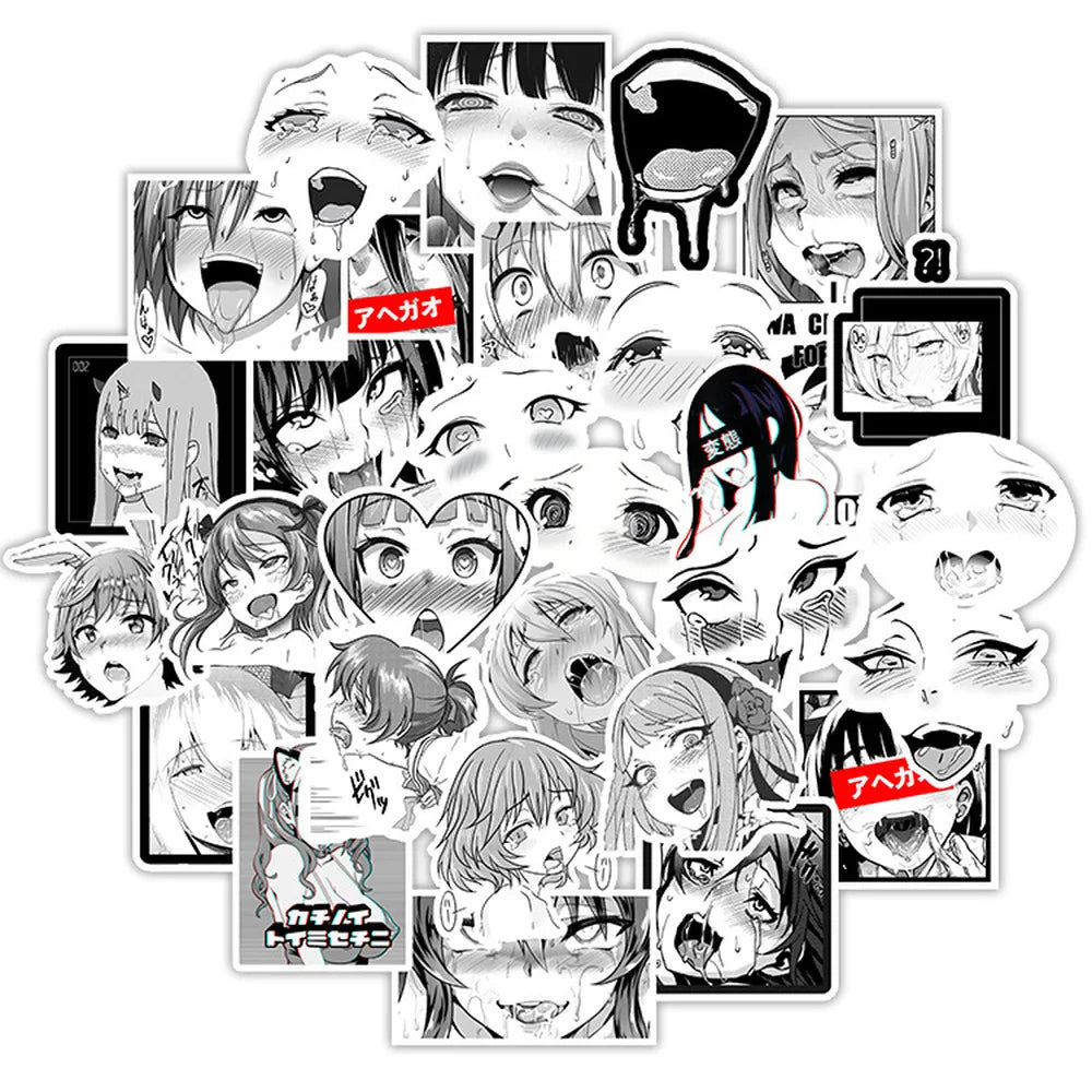 50/100Pcs Sexy Girl Hentai Waifu Bunny Girl Anime Sticker Bicycle Guitar Suitcase Notebook Motorcycle Graffiti Stickers Gift (ONLINE ORDER ONLY)