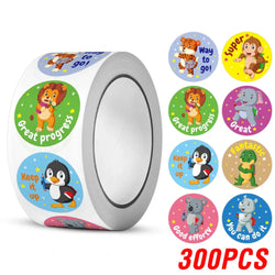100-500pcs New Reward Sticker Teacher Child Classic Cute Decor Sticker For School Class Kids Student 1 Inch Round Stickers (ONLINE ORDER ONLY)