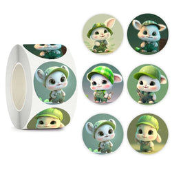 500pcs/roll 1inch Cartoon Animal Children Sticker Label Thank You Cute Toy Game Sticker DIY Gift Sealing Label Decoration 
 (ONLINE ORDER ONLY)