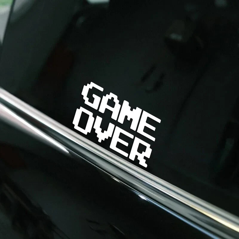 “GAME OVER”Pixel style Stickers，CUTE&FUNNY Stickers for Pixel Style lover.For cars trucks motorcycles and laptops! (ONLINE ORDER ONLY)