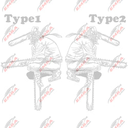 1PCS Chainsaw Man Stickers Anime Car Stickers For Door Hood Decoration External Accessories Die Cutting Waterproof Vinyl Decals (ONLINE ORDER ONLY)