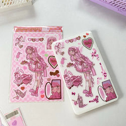 Korean ins Sweet Cool Girl Sticker Diary Scrapbooking DIY Album Decoration Sticker Aesthetic Stationery Art Supplies Personalizd (ONLINE ORDER ONLY)