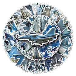 Military Fighter Stickers Set - Laptop, Phone, Suitcase, Fridge, Notebook Decals (Online Order Only)