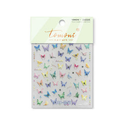 Dreamy Moon Star Cloud Butterfly Starrylight Rhinestone 5D Soft Embossed Relief Nail Art Sticker 3D Decal Decoration Manicure (ONLINE ORDER ONLY)