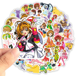 10/50Pcs Anime Cartoon Girl Paper Sticker Stationery DIY Scrapbook Decor Graffiti Stickers for Laptop Skardboard Car Bike (Online Order Only)