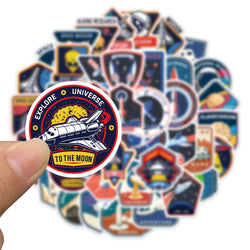10/30/52PCS Outer Space Astronaut Cartoon Stickers Cute Airplane UFO Decals Kids Toy DIY Bike Phone Scrapbook Helmet Decoration (ONLINE ORDER ONLY)