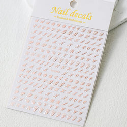 1Sheet Laser Star Nail Stickers 3D Metallic Mirror Gold/Silver Irregular Star Manicure Decals Y2K Self Adhesive Nails Decoration (ONLINE ORDER ONLY)
