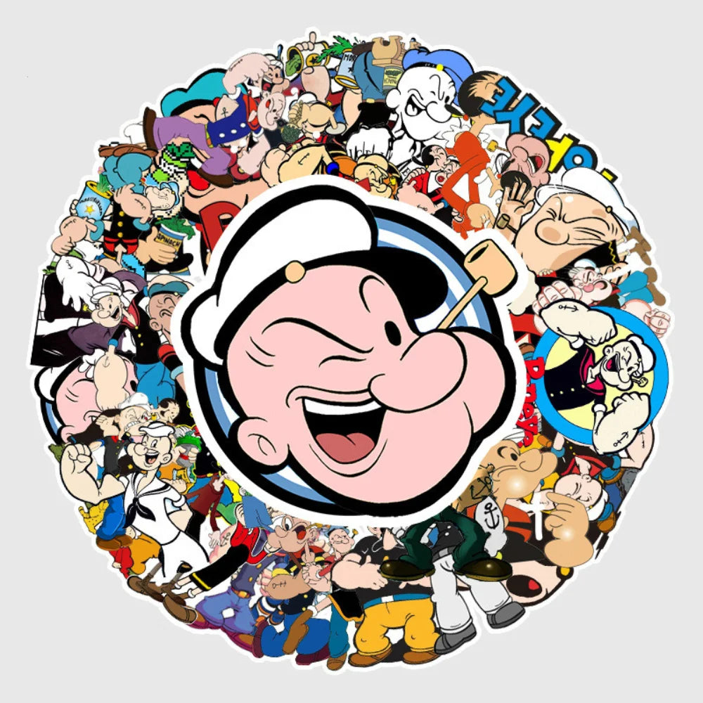 10/50Pcs Cartoon Sailor Stickers Waterproof Decal Laptop Motorcycle Luggage Snowboard Fridge Phone Car Sticker 2023 (ONLINE ORDER ONLY)