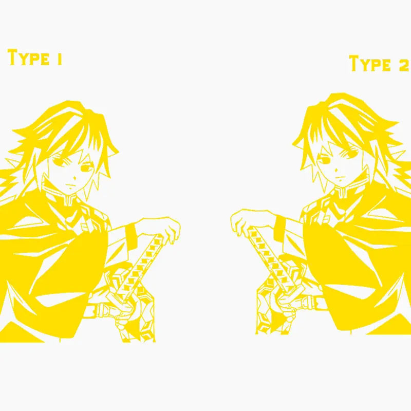 Large Anime Car Sticker Swordsme Exterior Accessories Bodywork Styling Hood Decoration Automobile Parts Die Cutting  Vinyl Decal (ONLINE ORDER ONLY)