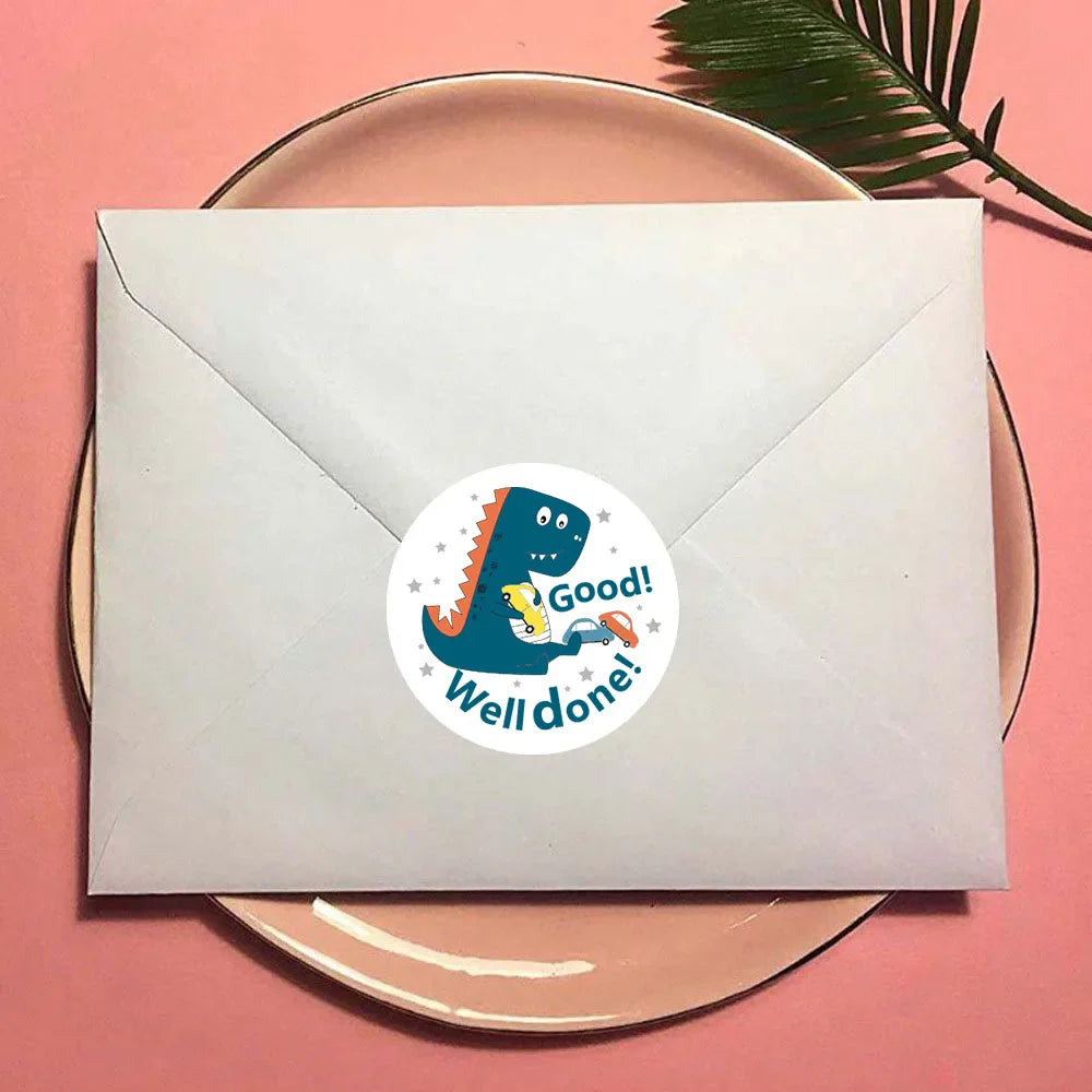 100-500pcs Dinosaur Animals Cartoon Stickers For Kids Classic Toys Sticker Reward Sticker Gift Decoration Label Stationery (ONLINE ORDER ONLY)