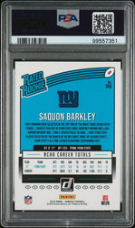 Graded 2018 Panini Donruss Bronze Press Proof Saquon Barkley #306 Rookie RC Football Card PSA 10 Gem Mint (ONLINE ORDER ONLY)