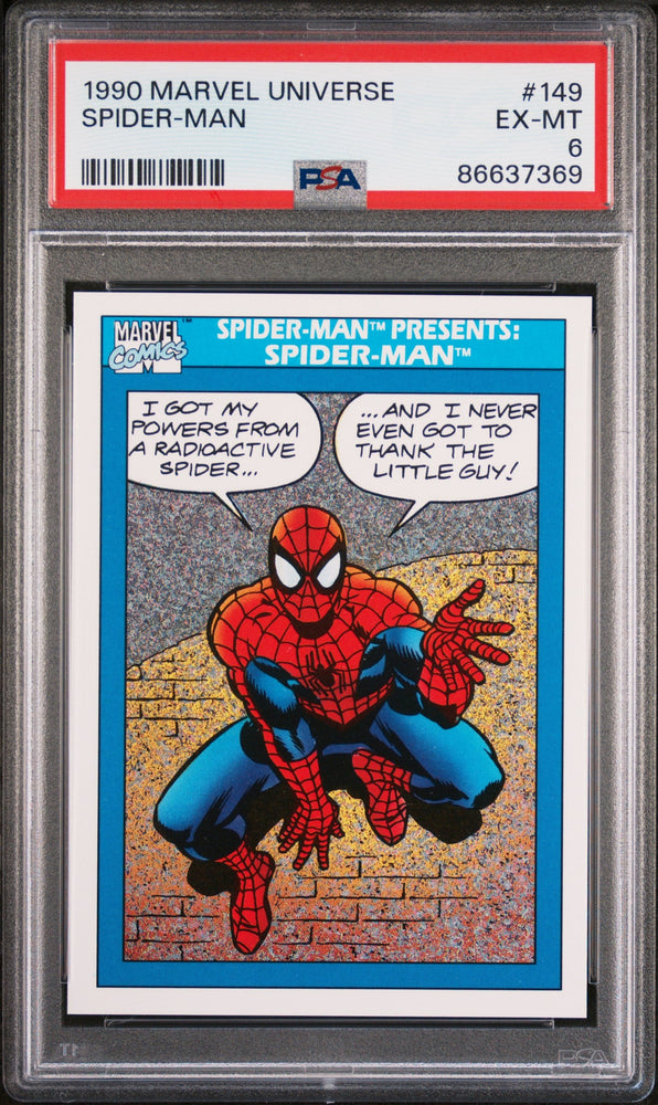 1990 MARVEL UNIVERSE SPIDER-MAN  #149 - PSA 6 (Online Order Only)
