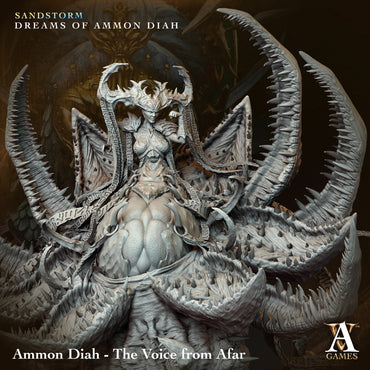 3D Printed Archvillain Games Ammon Diah The Voice from Afar Sandstorm Dreams of Ammon Diah 28 32mm D&D (Online Only)