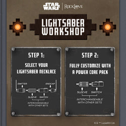 Star Wars X RockLove LIGHTSABER WORKSHOP Elemental Nature Lightsaber Necklace (ONLINE ORDER ONLY)