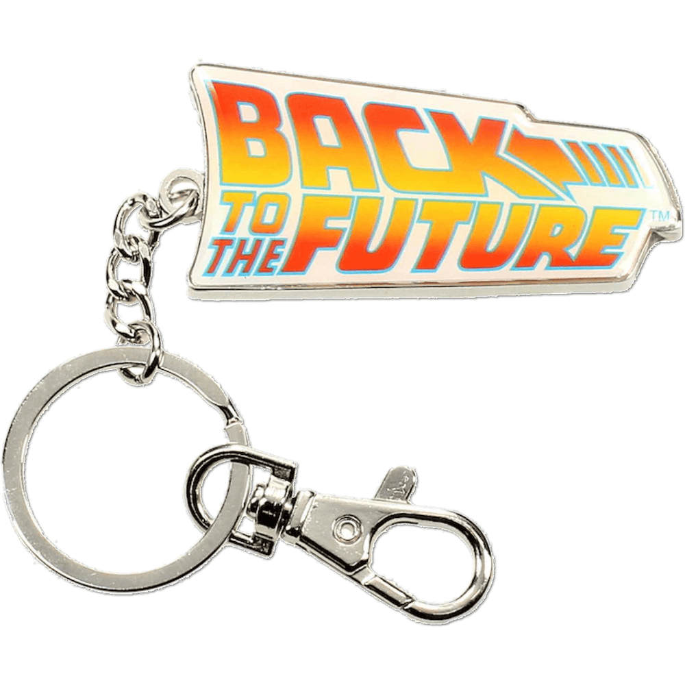 Back to the Future Movie Logo Metal Key Ring (ONLINE ORDER ONLY)