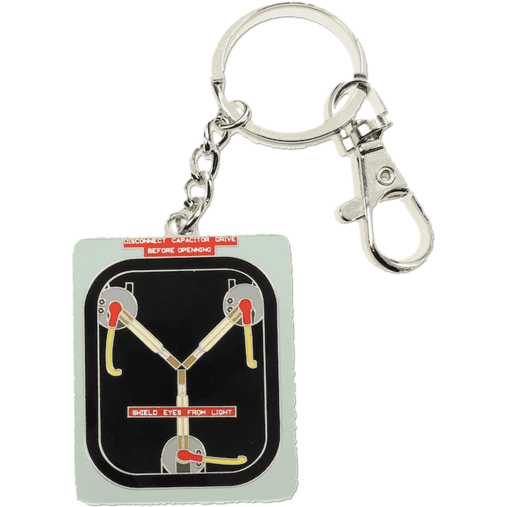 Back to the Future Flux Capacitor Metal Key Ring (ONLINE ORDER ONLY)