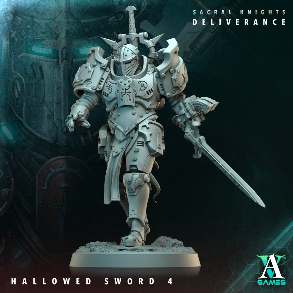 3D Printed Archvillain Games Hallowed Swords Sacral Knights Deliverance 28 32mm D&D (Online Only)