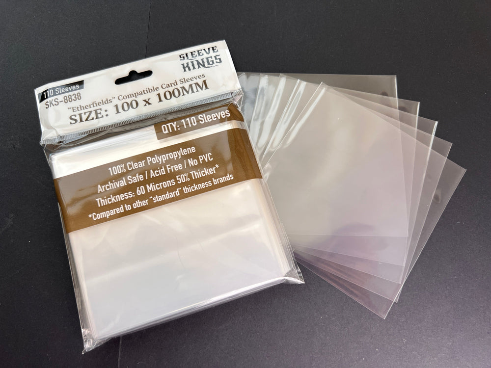 "Etherfields" Compatible Sleeves (100 X 100 MM) - 110 Pack, SKS-8838 (ONLINE ORDER ONLY)