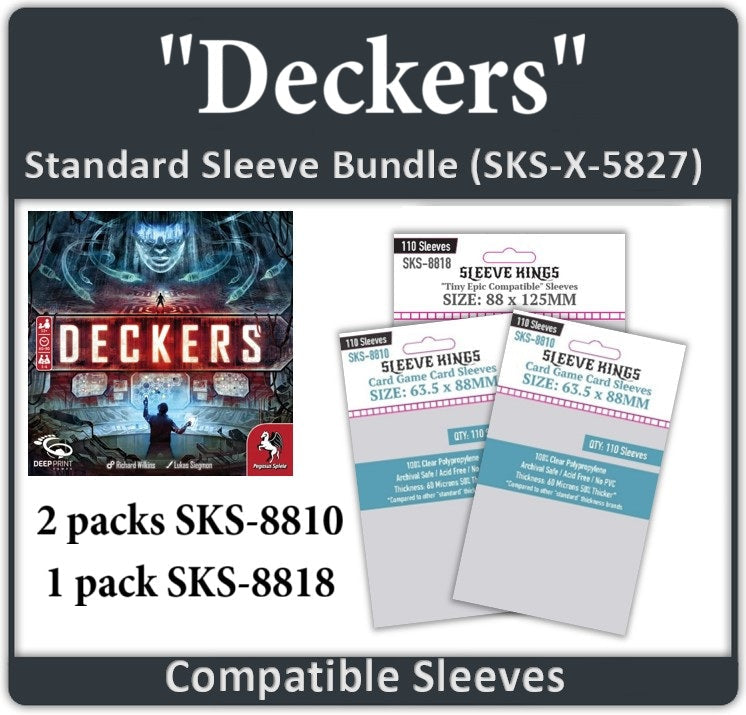 Deckers Compatible Card Sleeve Bundle (8810 x 2, 8818 x 1) (ONLINE ORDER ONLY)