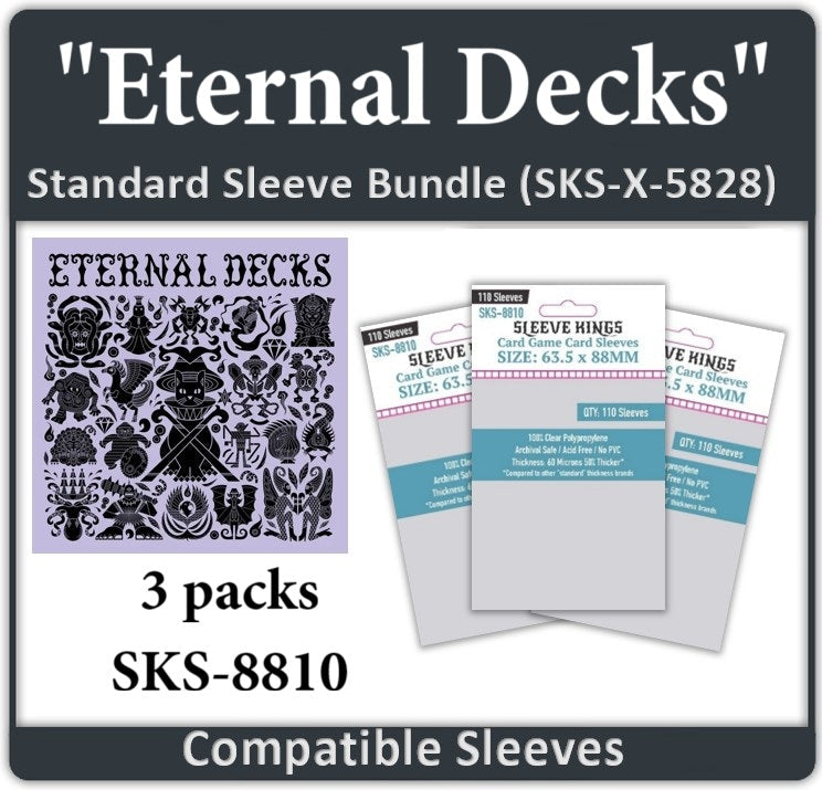 Eternal Decks Compatible Card Sleeve Bundle (8810 x 3) (ONLINE ORDER ONLY)