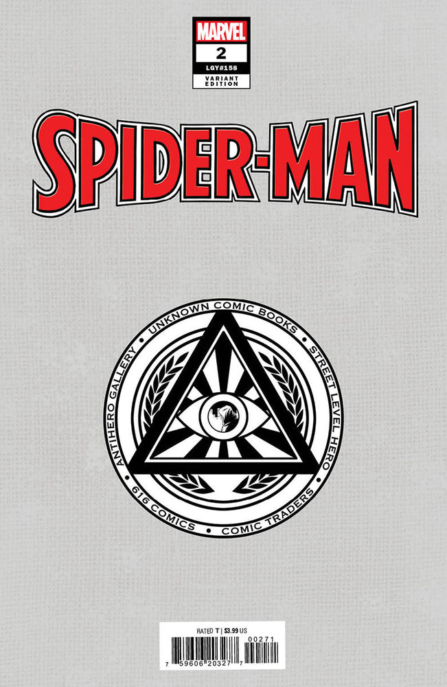 Spider-Man #2 Unknown Comics Jay Anacleto Exclusive Virgin Var (11/09/2022) (Online Only)
