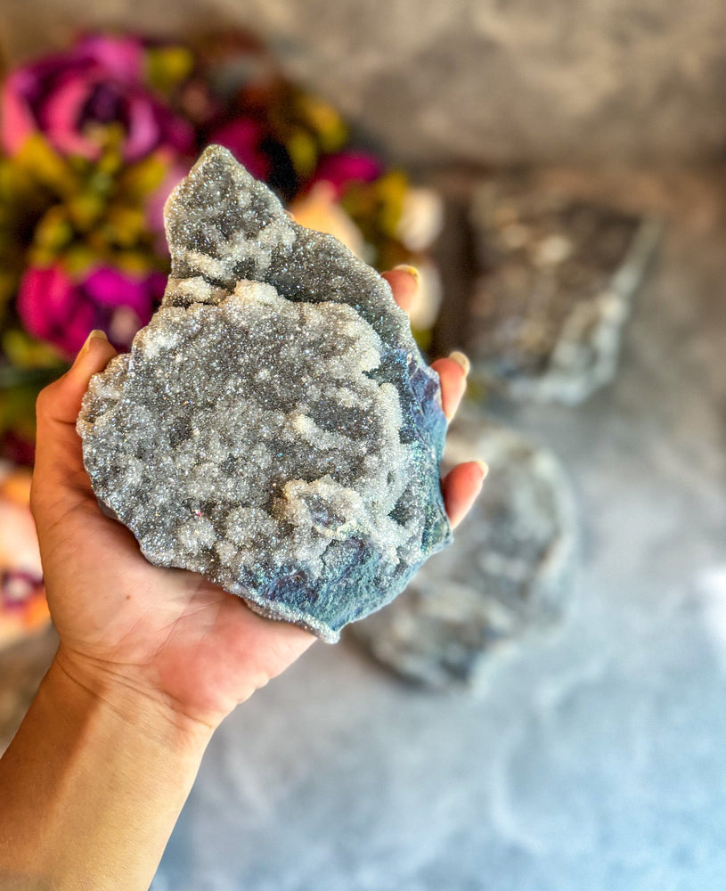 Large Aura Sphalerite Raw Crystals, over a Lb each! (ONLINE ORDER ONLY)