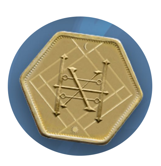 Behext: Kickstarter Exclusive Master Hex Metal Coin (ONLINE ORDER ONLY)