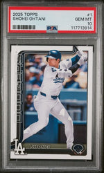 Graded 2025 Topps Shohei Ohtani #1 Baseball Card PSA 10 Gem Mint (ONLINE ORDER ONLY)