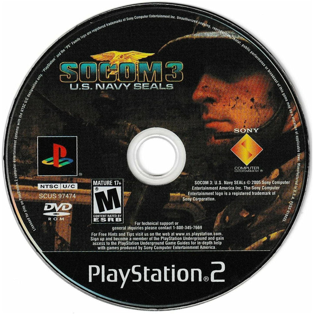 SOCOM III US Navy Seals - PlayStation 2 (Online Order Only)