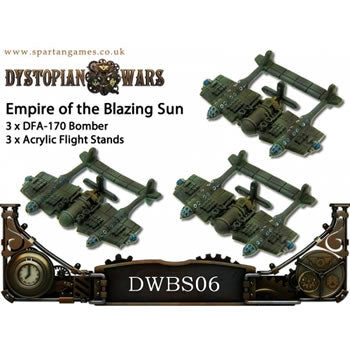SPGDWBS06 Blazing Sun DFA-170 Class Bombers by Spartan Games (ONLINE ORDER ONLY)