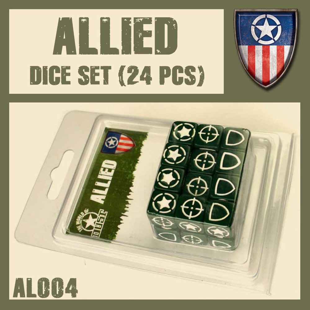 DUST 1947: Allied Dice Set (24) (ONLINE ORDER ONLY)