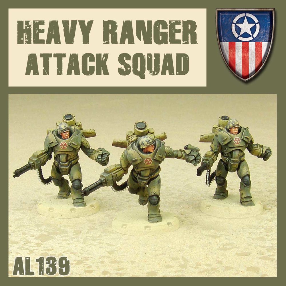DUST 1947: Heavy Rangers Attack Squad (ONLINE ORDER ONLY)