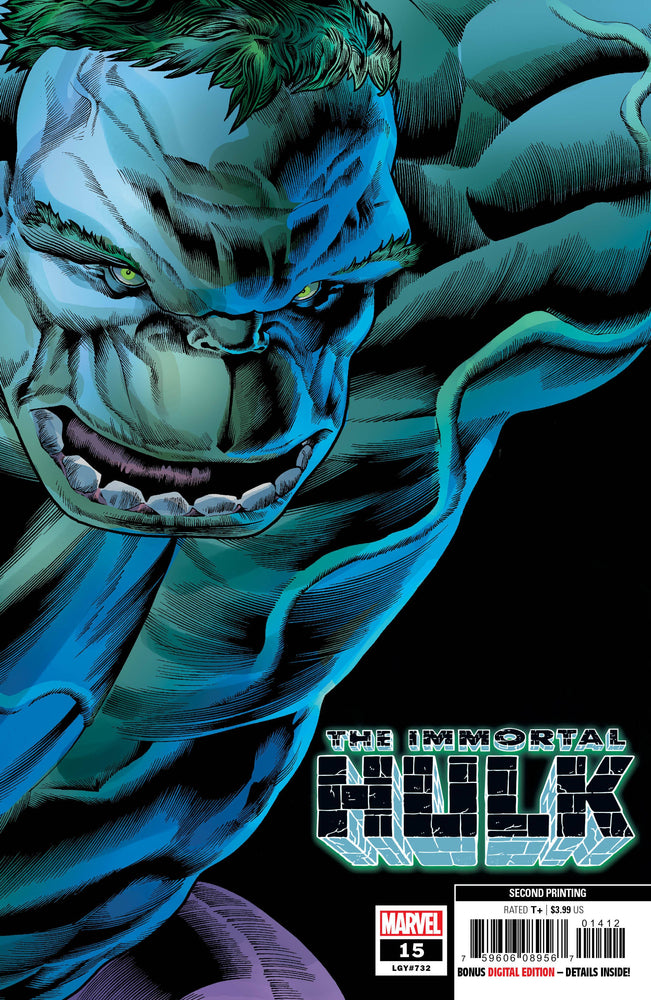 IMMORTAL HULK #15 2nd Print Joe Bennett Variant (04/17/2019) MARVEL (ONLINE ORDER ONLY)
