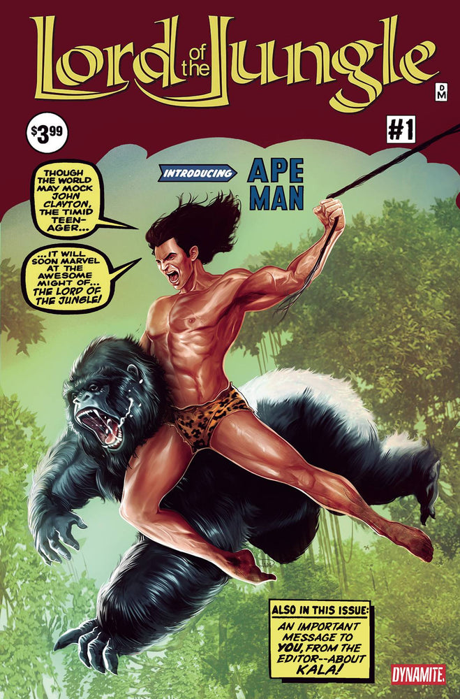 Lord Of The Jungle #1 R Daniel Maine Amazing Fantasy 15 Homage FOC Variant (11/09/2022) Dynamite (ONLINE ORDER ONLY)