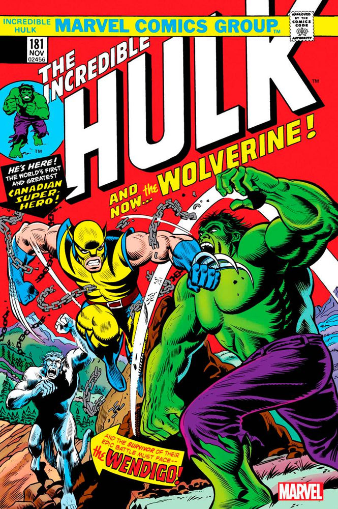 Incredible Hulk #181 Facsimile Edition FOIL 1st Wolverine (07/12/2023) Marvel (ONLINE ORDER ONLY)