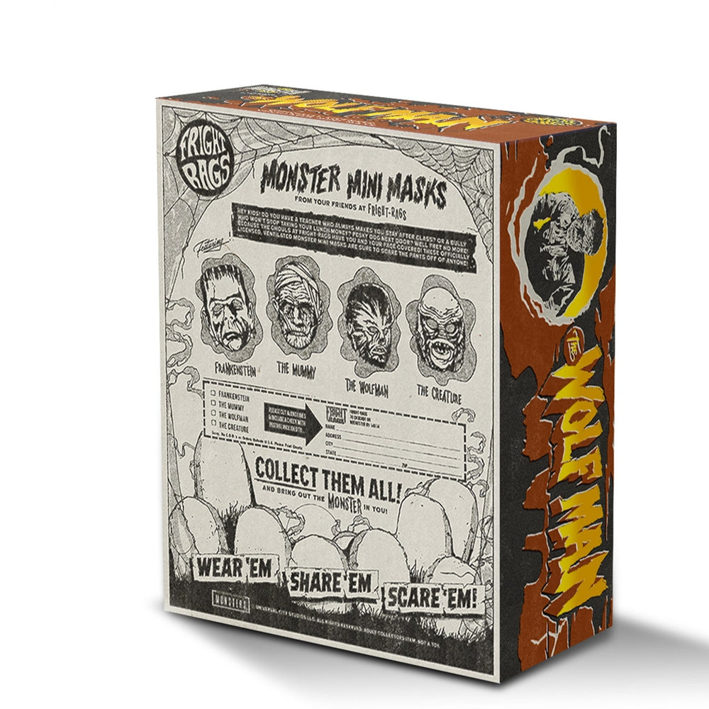 Universal Monsters B&W Or Color PX Mini Mask - Select Figure(s) (Online Order Only)