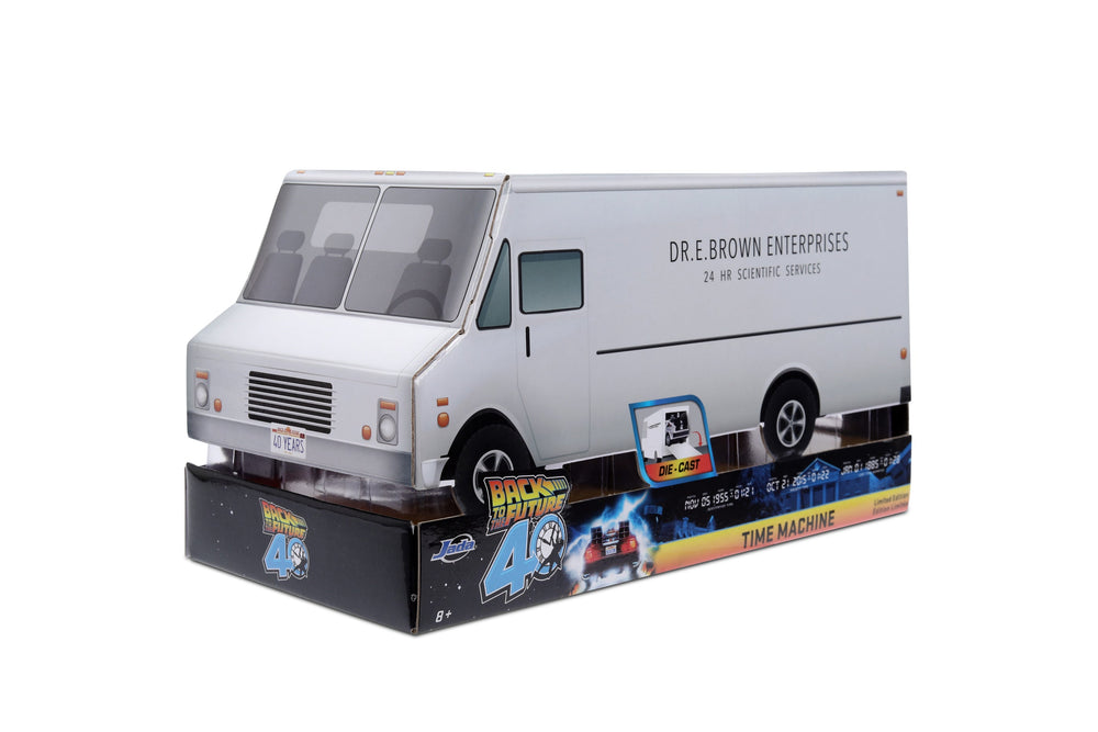 Back to the Future die-cast 1:24 scale 40th Anniversary "Hollywood Rides" light-up DeLorean Time Machine (ONLINE ORDER ONLY)