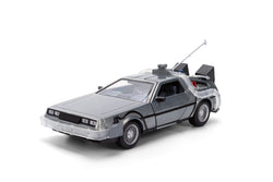 Back to the Future die-cast 1:24 scale 40th Anniversary "Hollywood Rides" light-up DeLorean Time Machine (ONLINE ORDER ONLY)