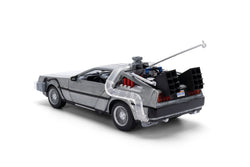 Back to the Future die-cast 1:24 scale 40th Anniversary "Hollywood Rides" light-up DeLorean Time Machine (ONLINE ORDER ONLY)