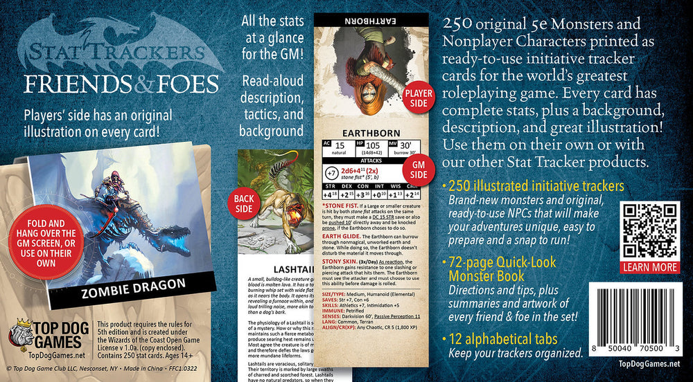 Stat Trackers: Friends & Foes - Collection 1 (ONLINE ORDER ONLY)
