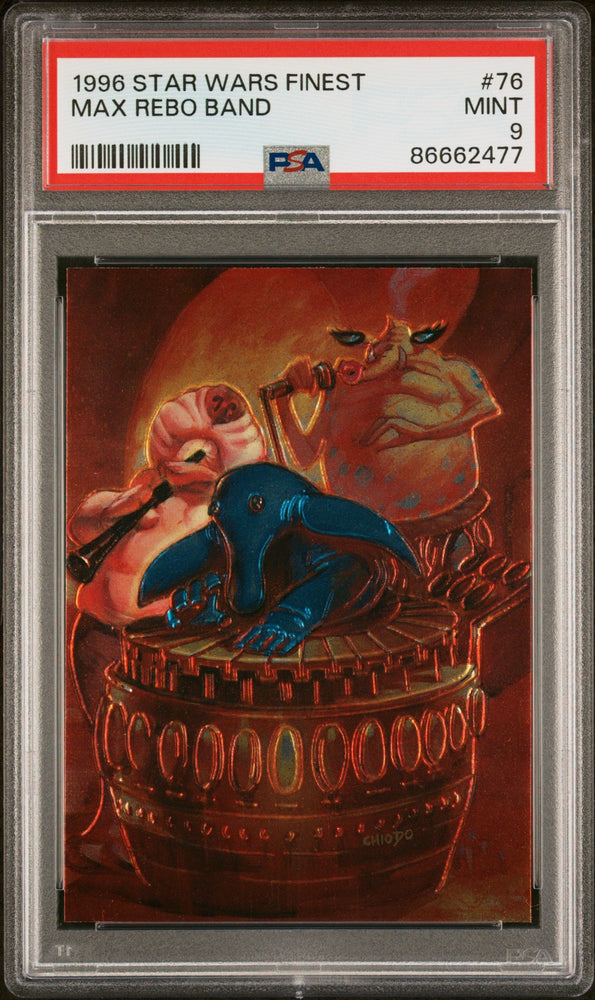 1996 STAR WARS FINEST MAX REBO BAND  #76 - PSA 9 (Online Order Only)